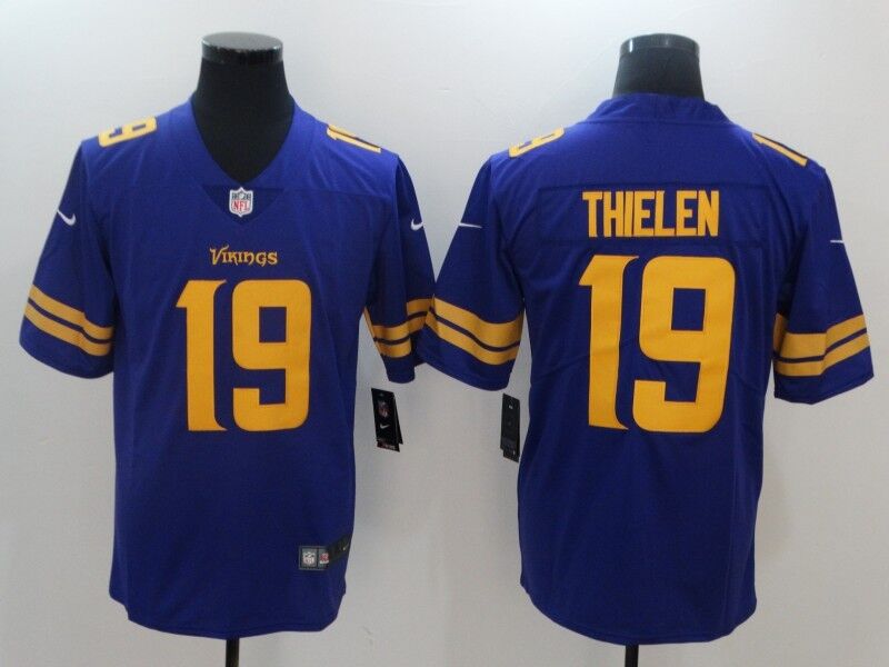 Men's Nike Minnesota Vikings #19 Adam Thielen Purple Vapor Untouchable Limited Stitched NFL Jersey